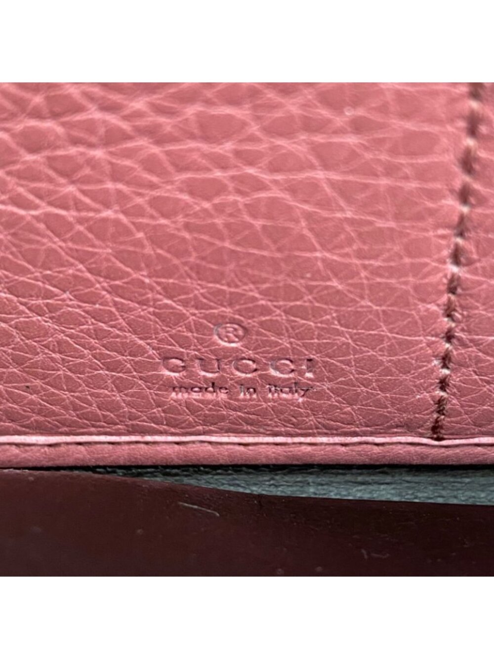 Gucci Wallet GG Marmont Leather Pink Round - Picture 11 of 16